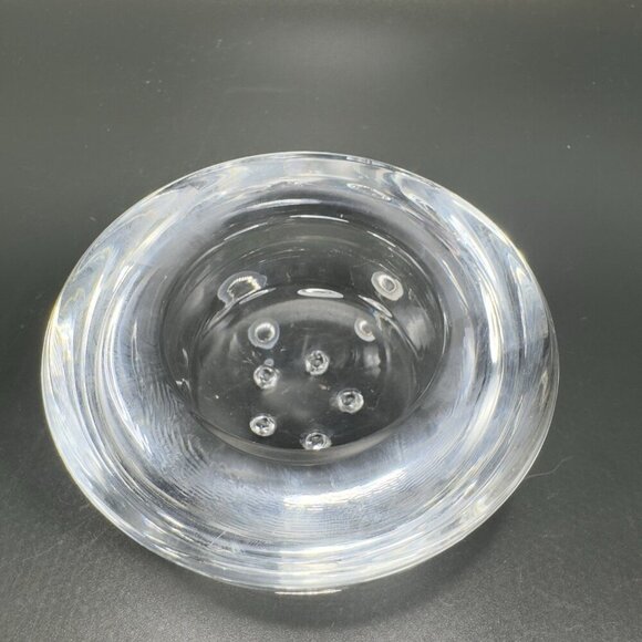 iittala Finland Glass Votive Holder Ballo Clear Glass Crystal Footed Tea Light - Picture 4 of 15